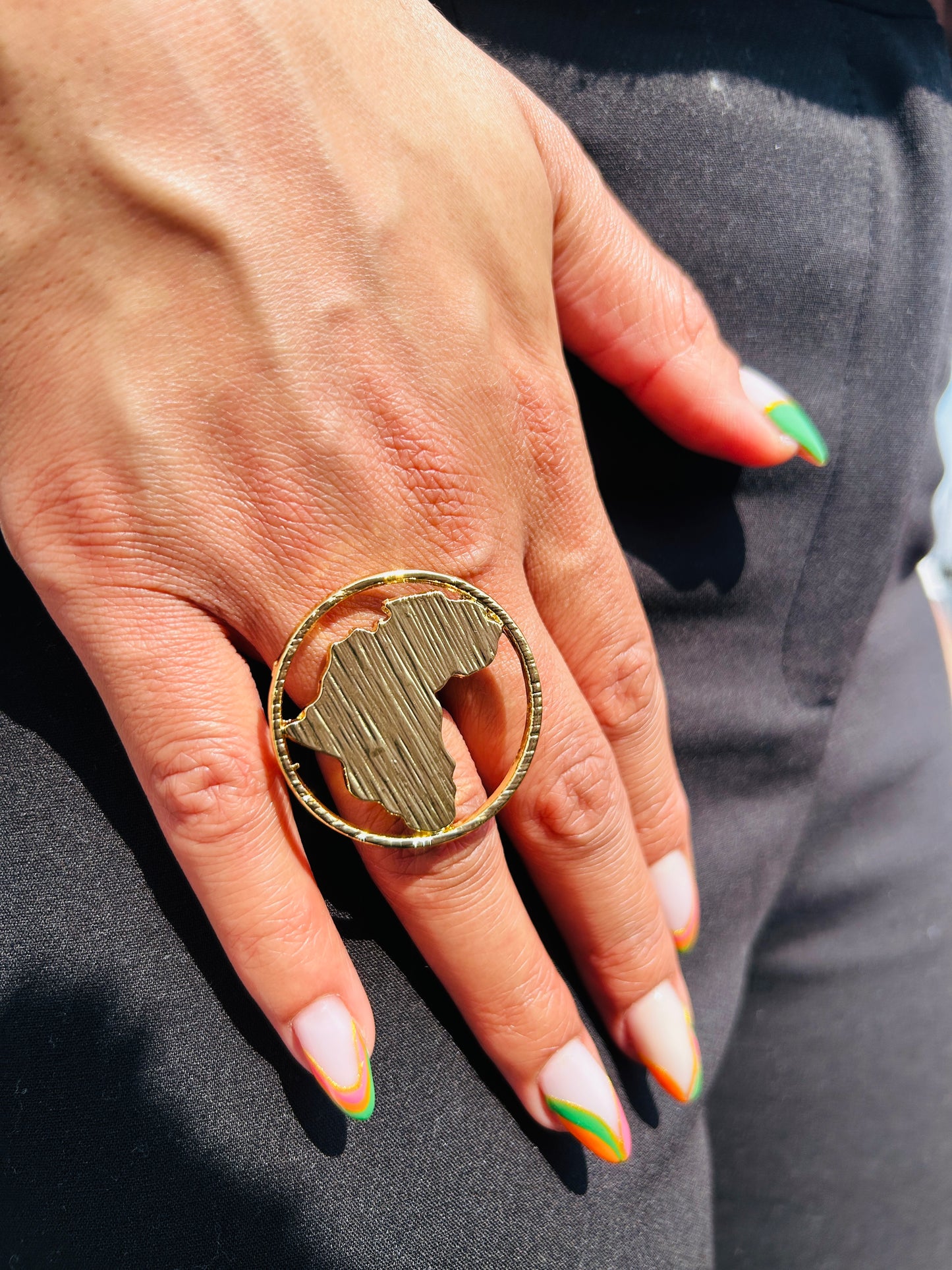 Bague fantaisie dorée