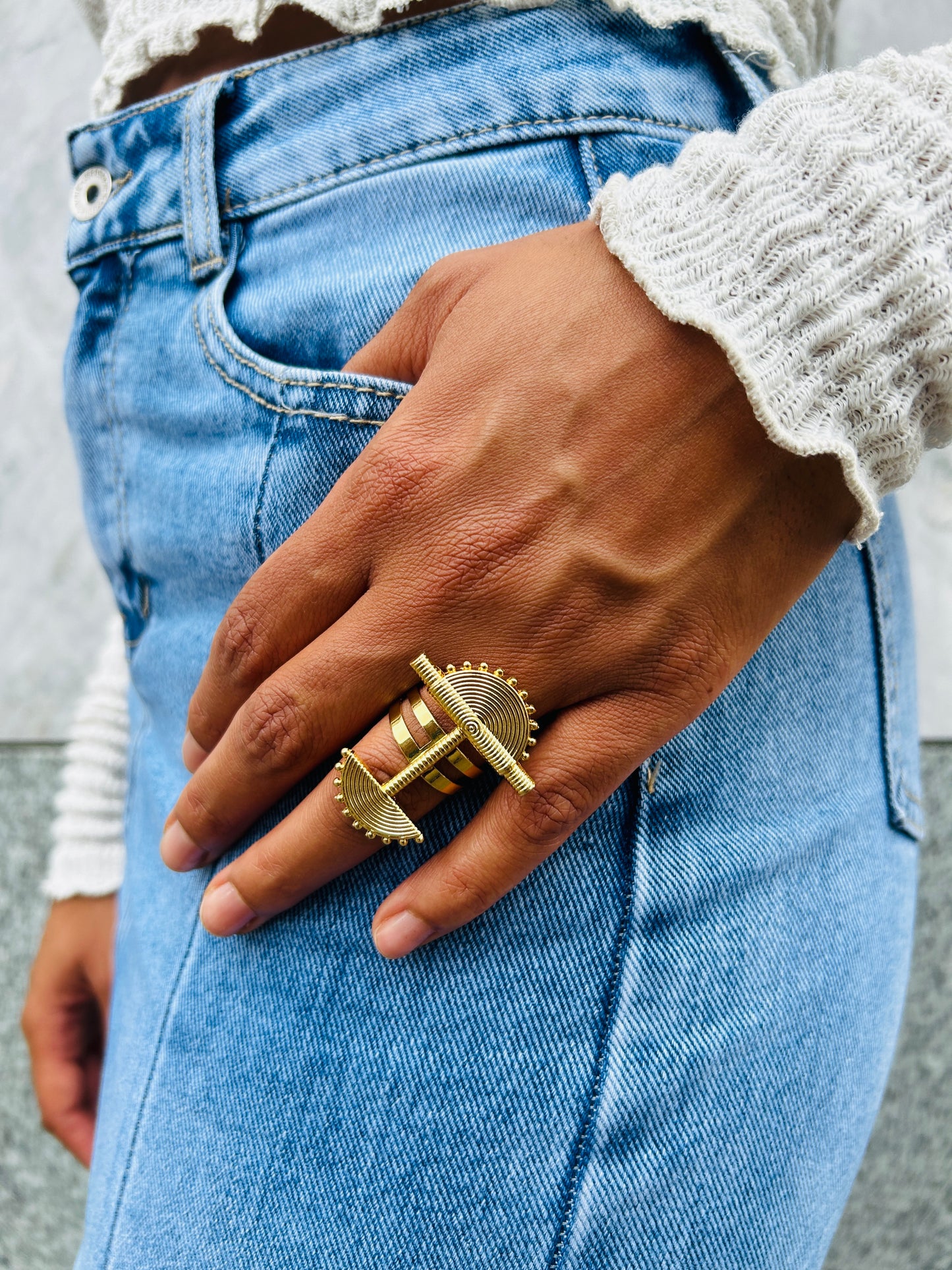 Bague ethnique afro chic