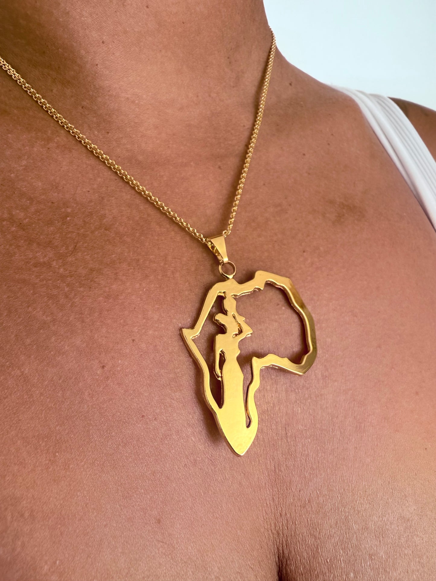 Collier fantaisie dorée