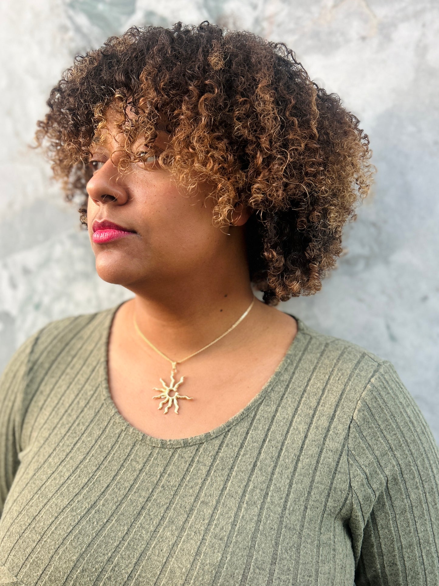 Collier fantaisie dorée