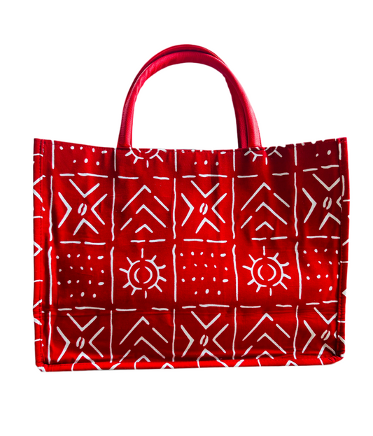 Cabas Massita Red ❤️ - Sac cabas Afro pour working-girls et weekends