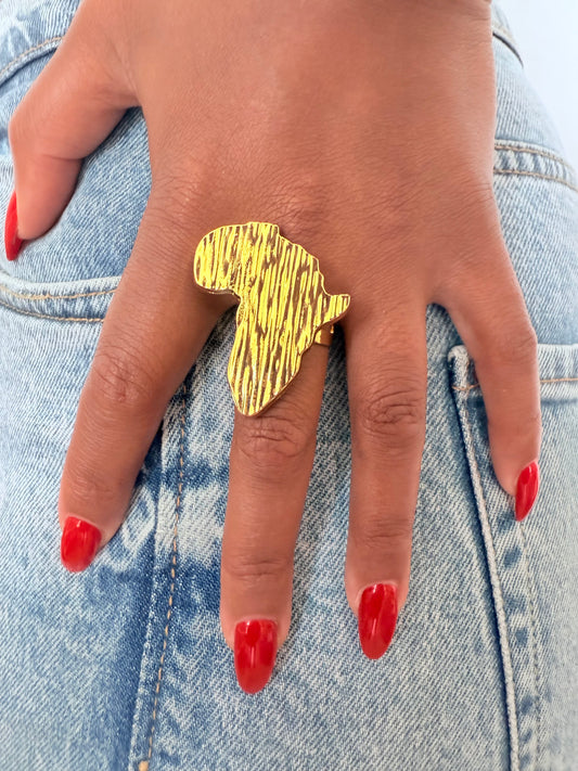 Bague fantaisie dorée
