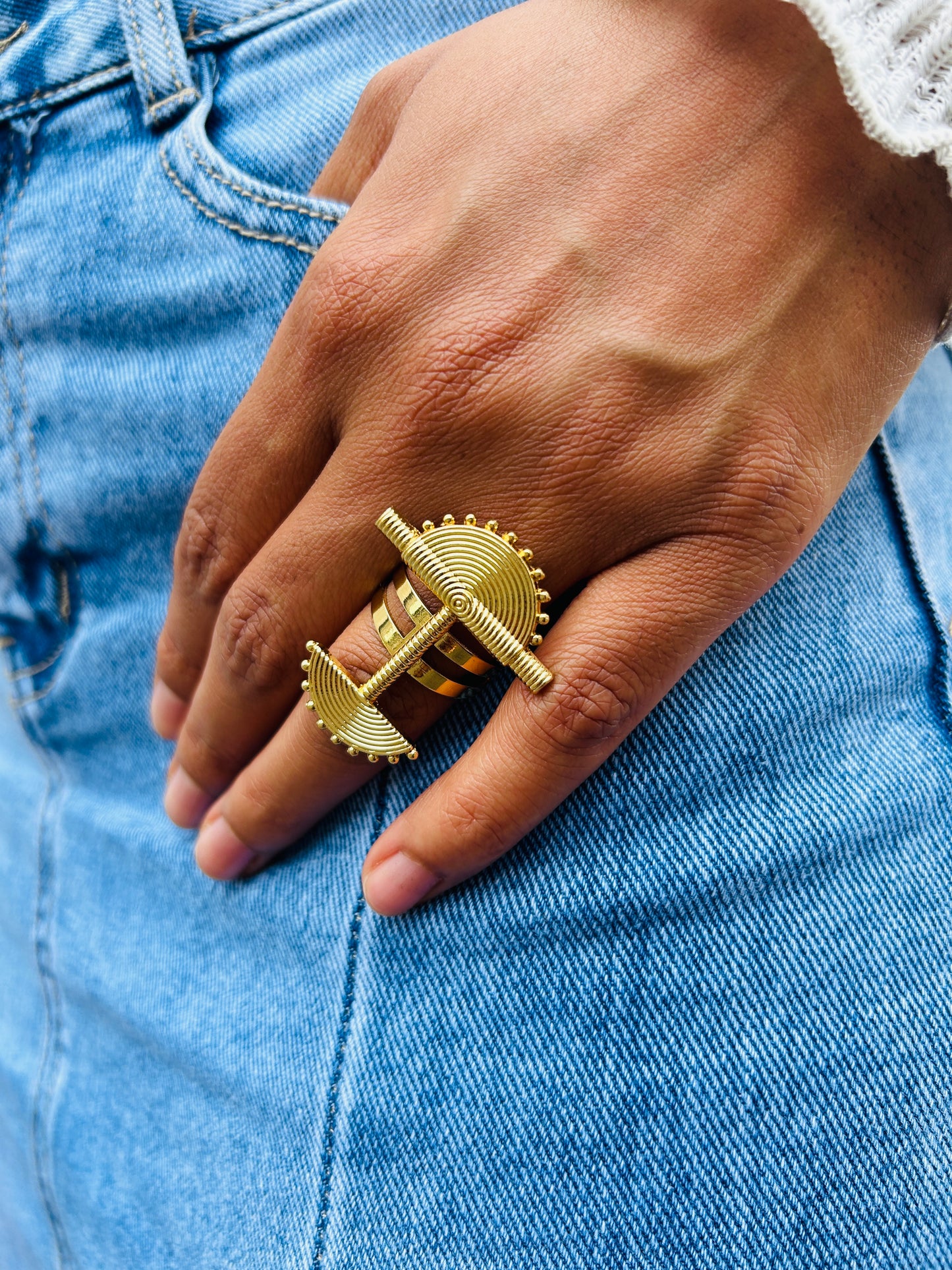 Bague ethnique afro chic